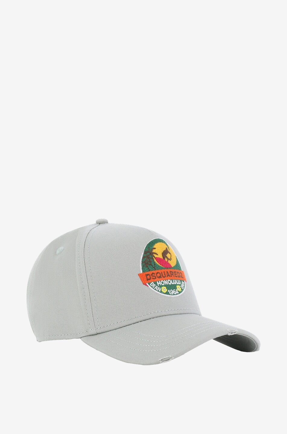 DSQUARED2 Honolulu Catch The Waves gabardine baseball cap Men LIGHT GREEN 2