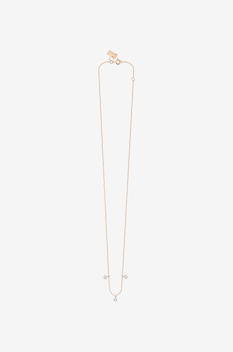 VANRYCKE Collier en or rose et trois diamants Stardust Femme ROSE 1