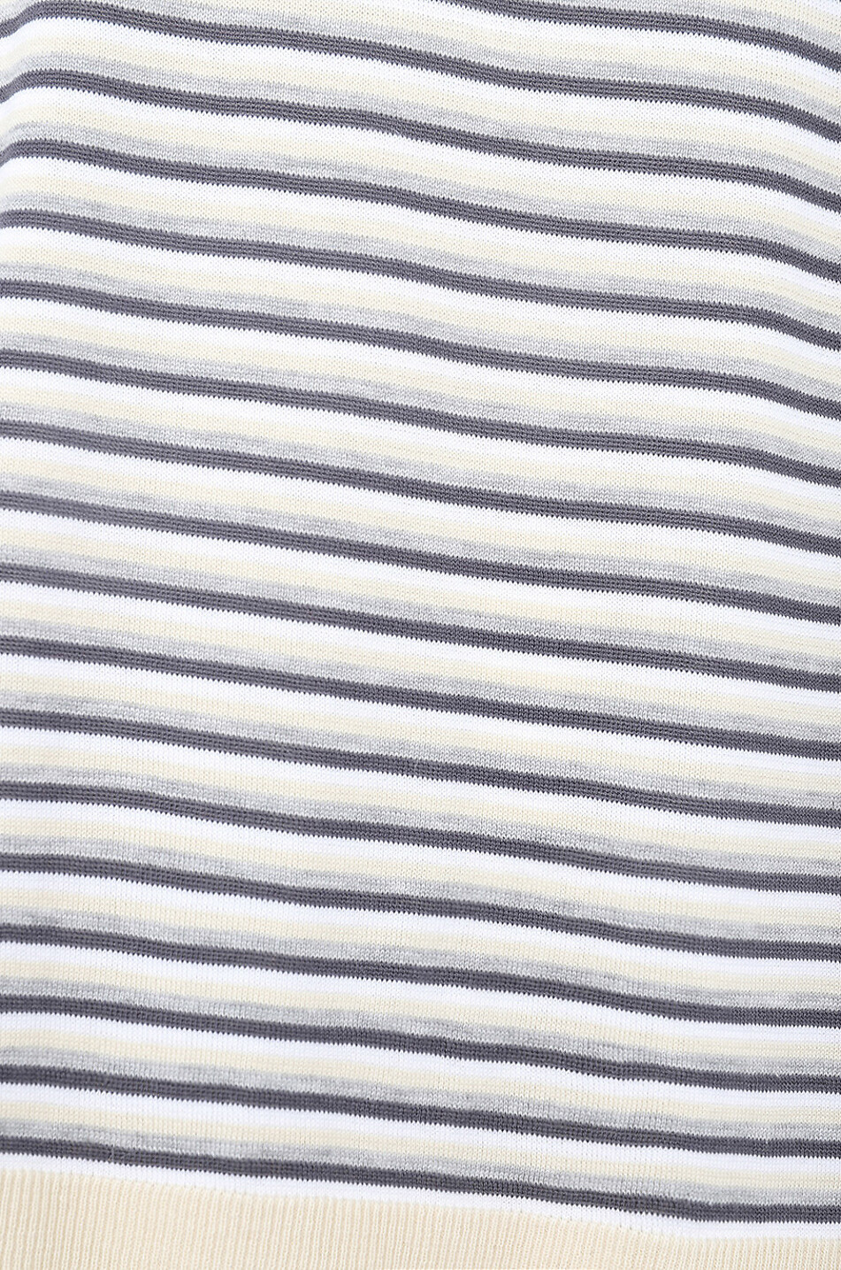 Pull sans manches en coton mélangé rayé