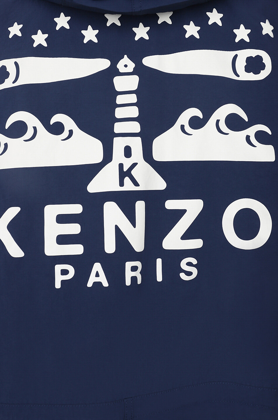 KENZO Veste coupe-vent en nylon Sailor Femme BLEU FONCE 7