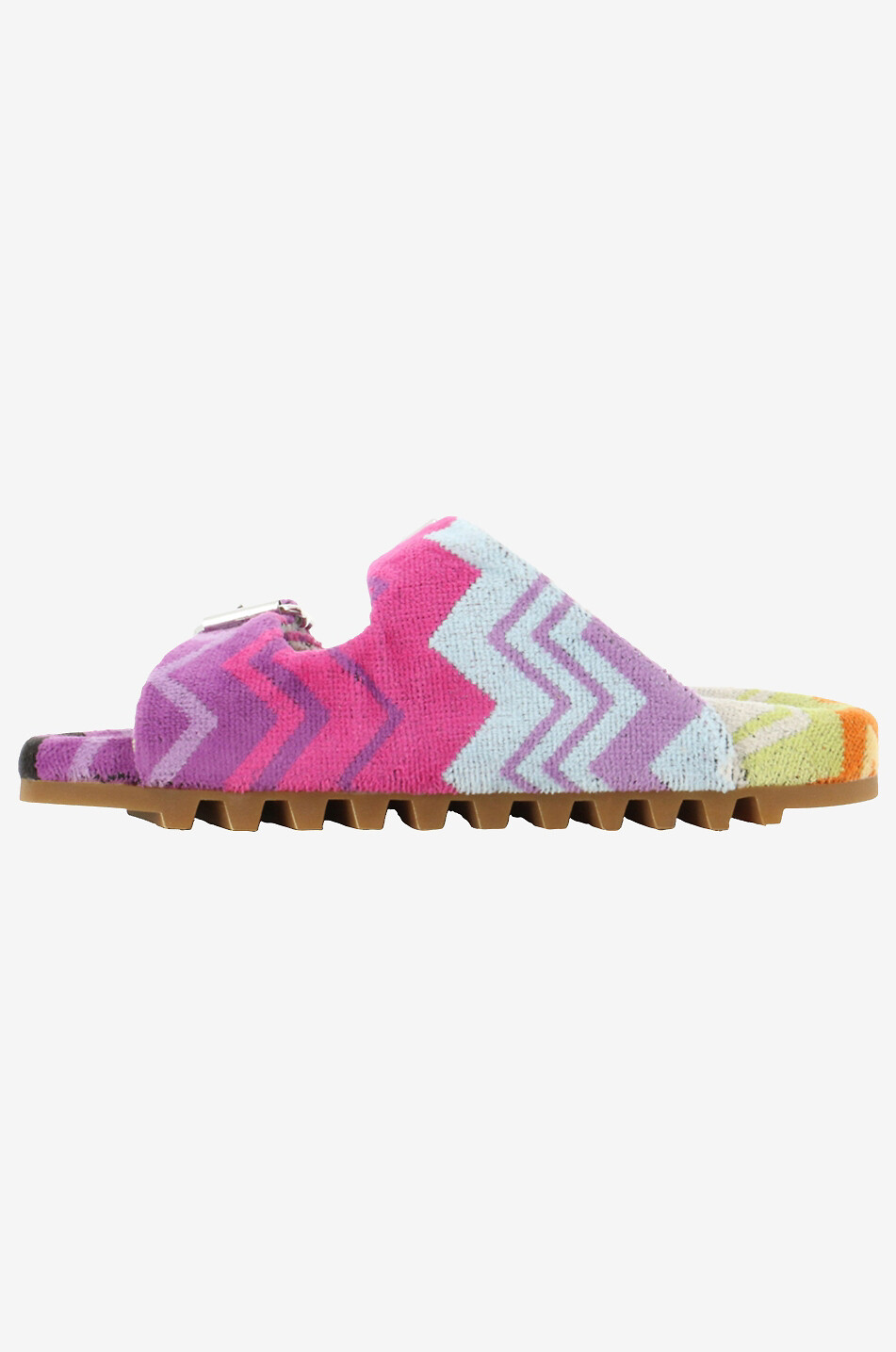 MISSONI Flache Frottee-Pantoletten mit Fischgräten Damen BUNT 3