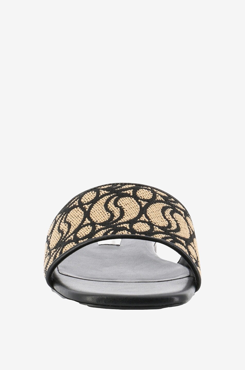 STELLA McCARTNEY S-Wave Signature raffia open-toe slides Women BROWN 2