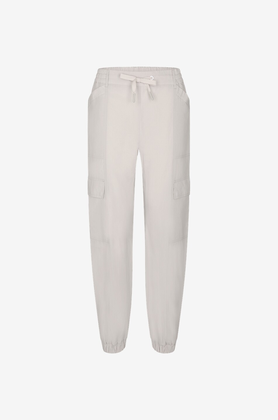 Pantalon cargo en coton effet froissé