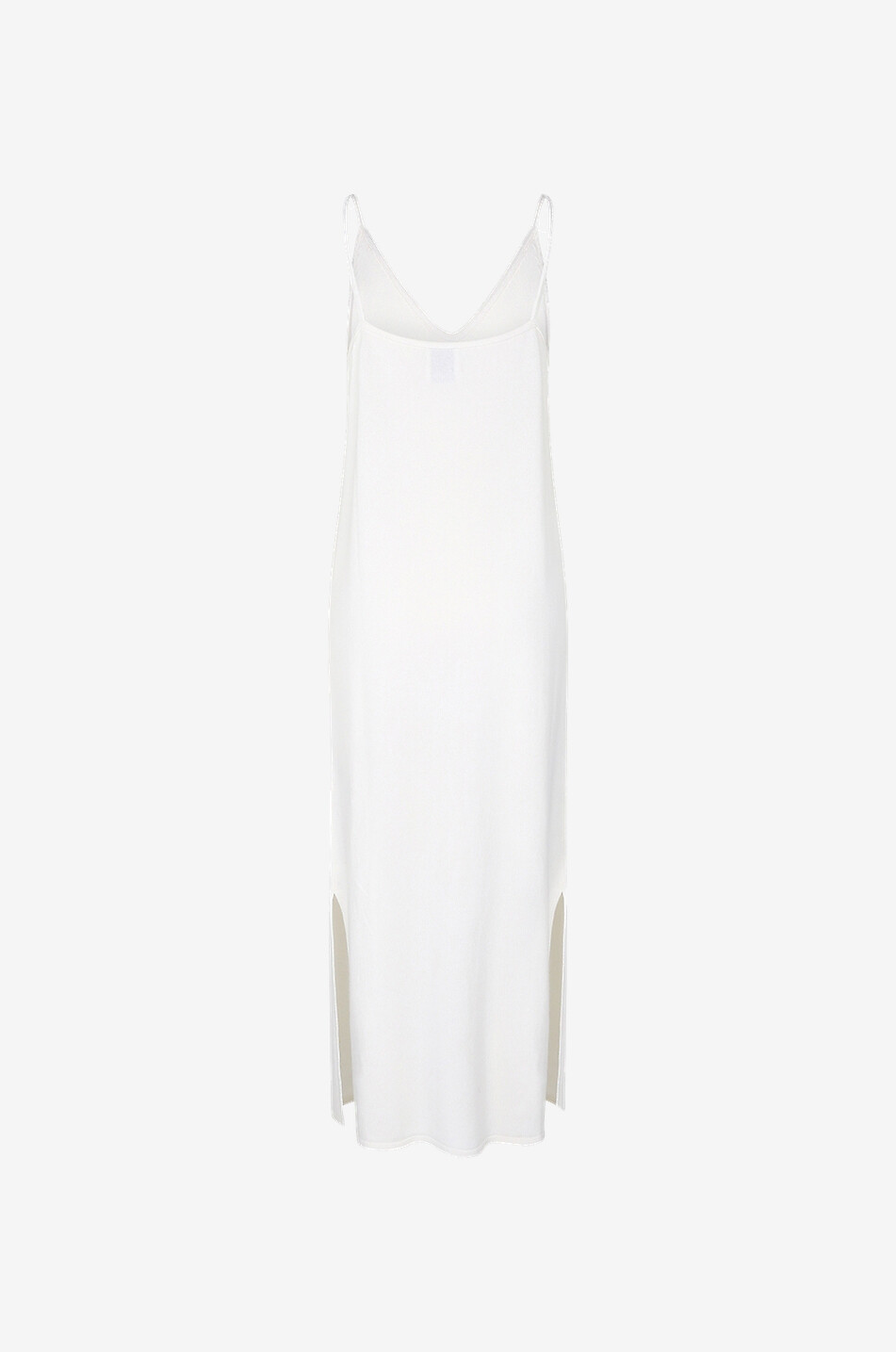 ALLUDE Langes Träger-Strickkleid aus Kaschmir Damen WEISS 2