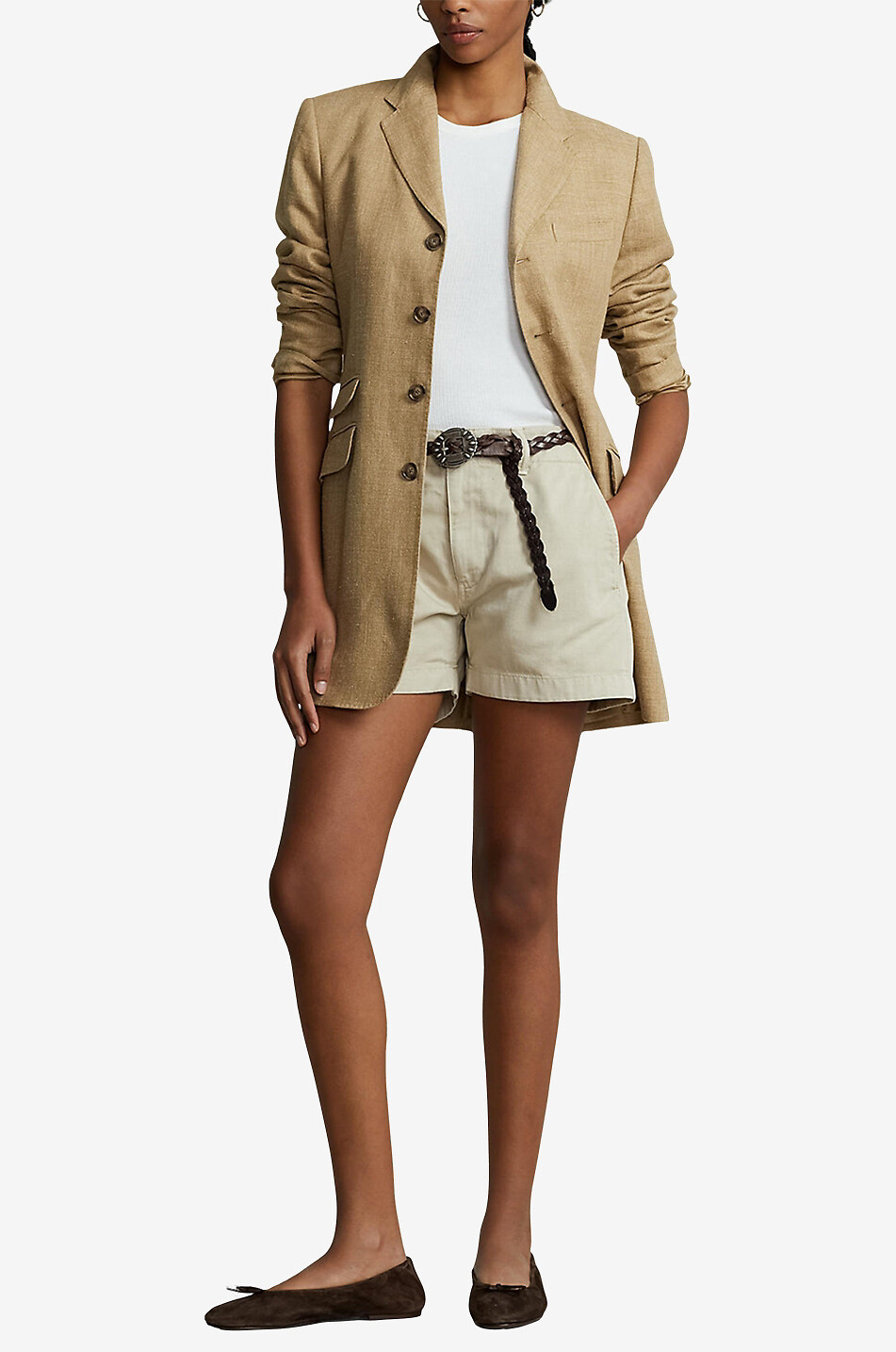 Short chino en gabardine