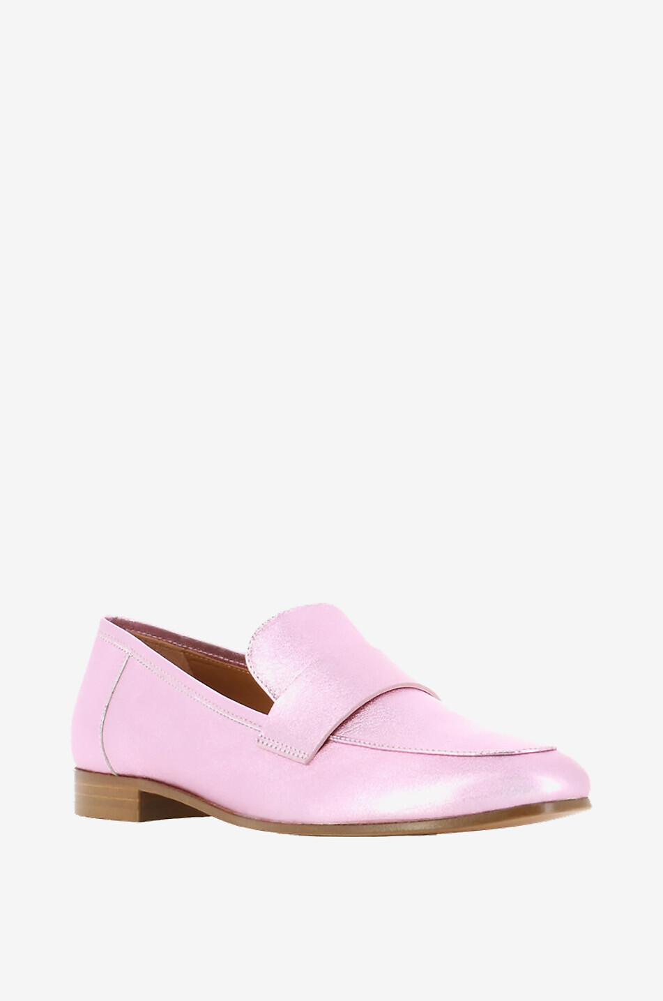 BONGÉNIE Mocassins en cuir métallisé Sharon 15 Femme ROSE 1