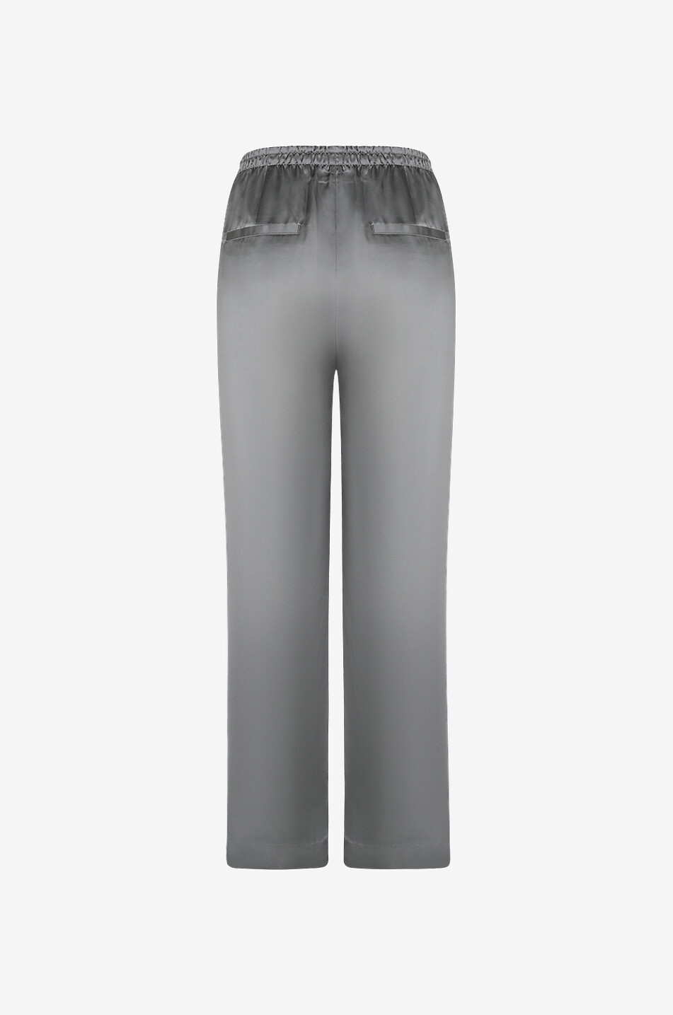 Pantalon droit en satin