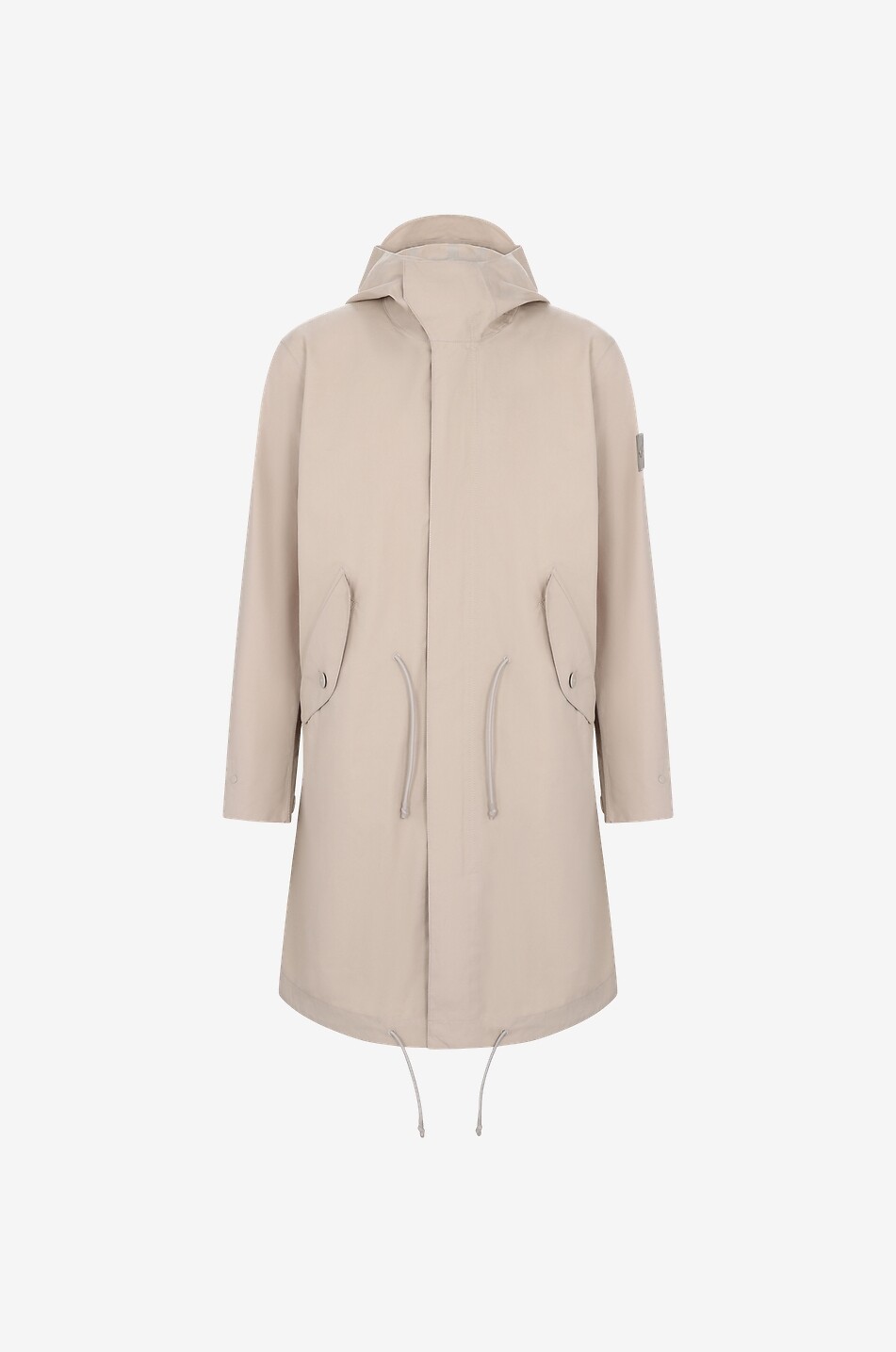 Parka aus wasserabweisender Gabardine O-Ventile_Ghost Piece