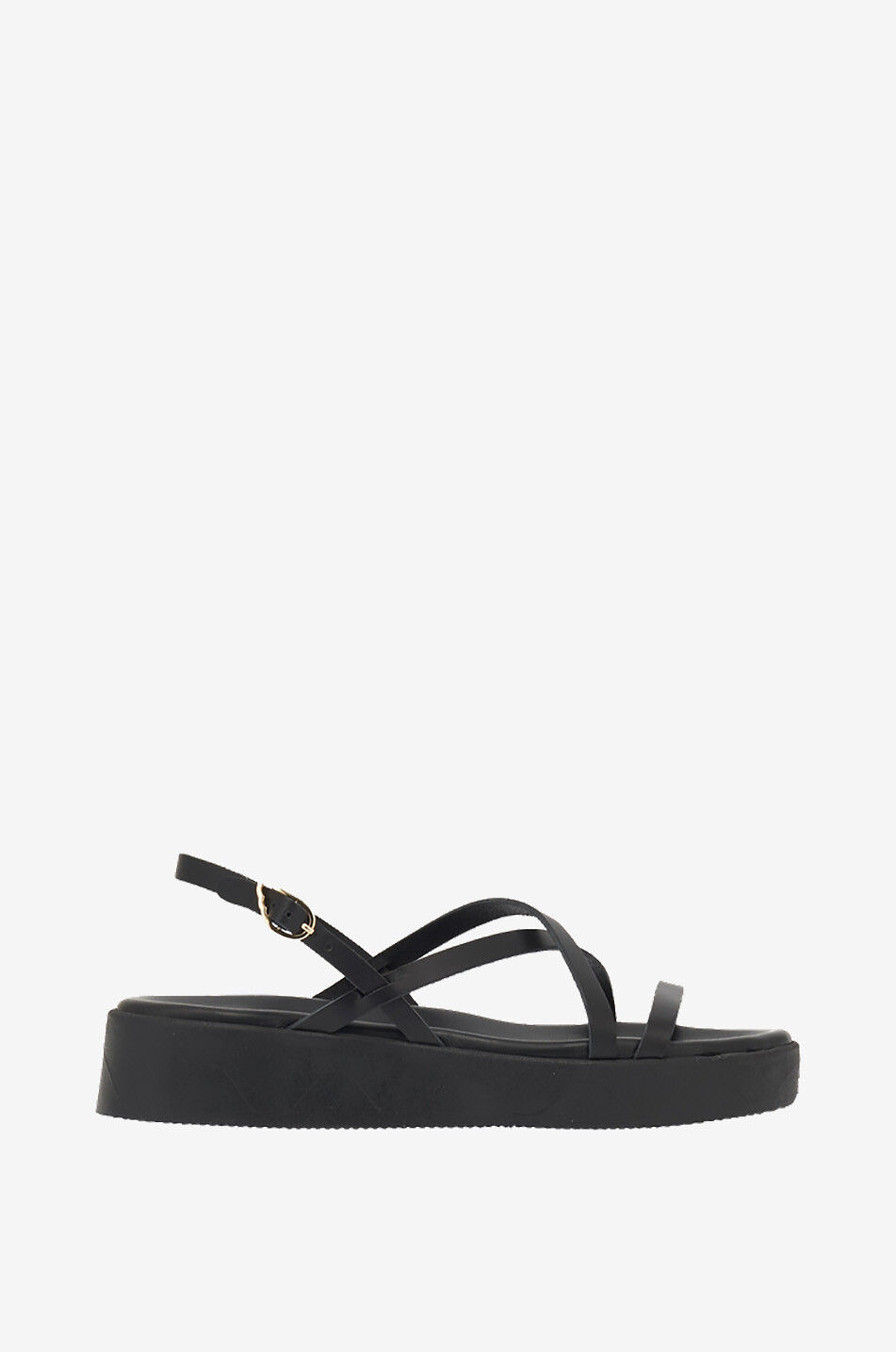 Sandales à plateau en cuir Silia