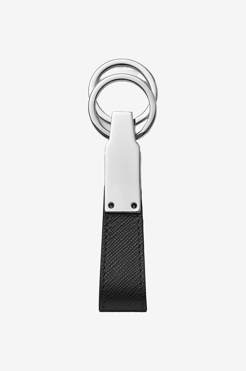 MONTBLANC Sartorial saffiano leather key fob Men BLACK 2