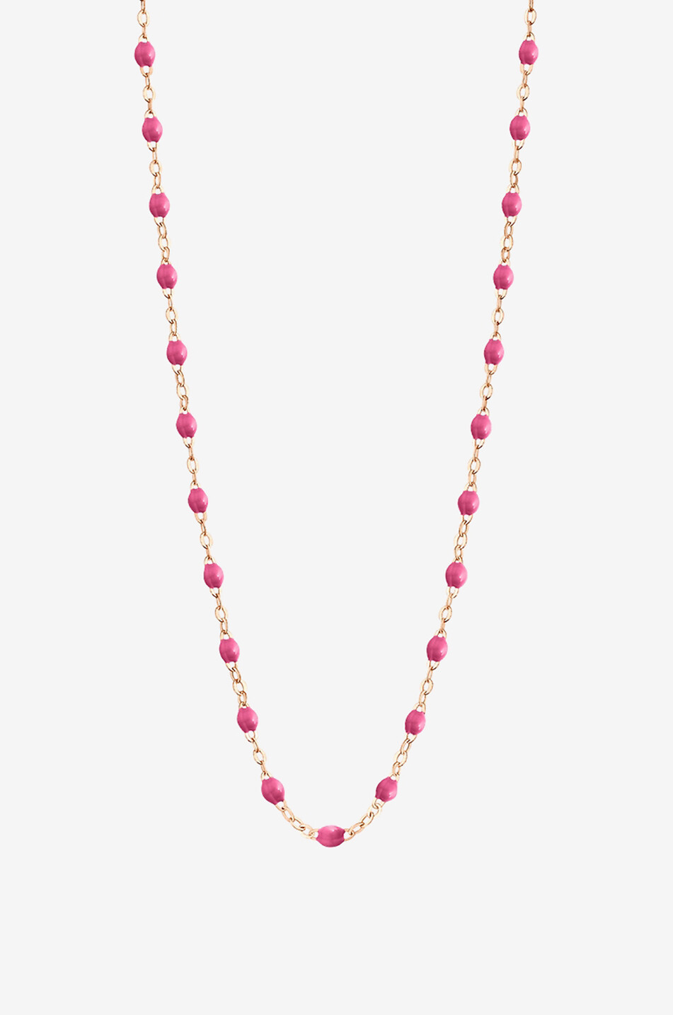 GIGI CLOZEAU Collier en or rose et perles de résine Classique Gigi Femme ROSE FONCÉ 1