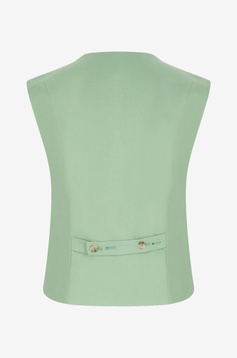 LOULOU STUDIO Arup viscose and linen vest Women LIGHT GREEN 2