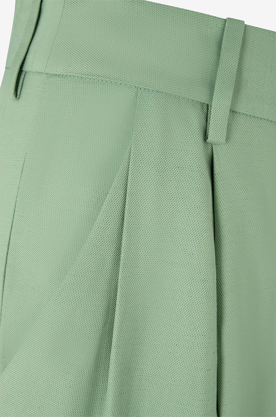 Pantalon à jambes larges en viscose et lin Cadar