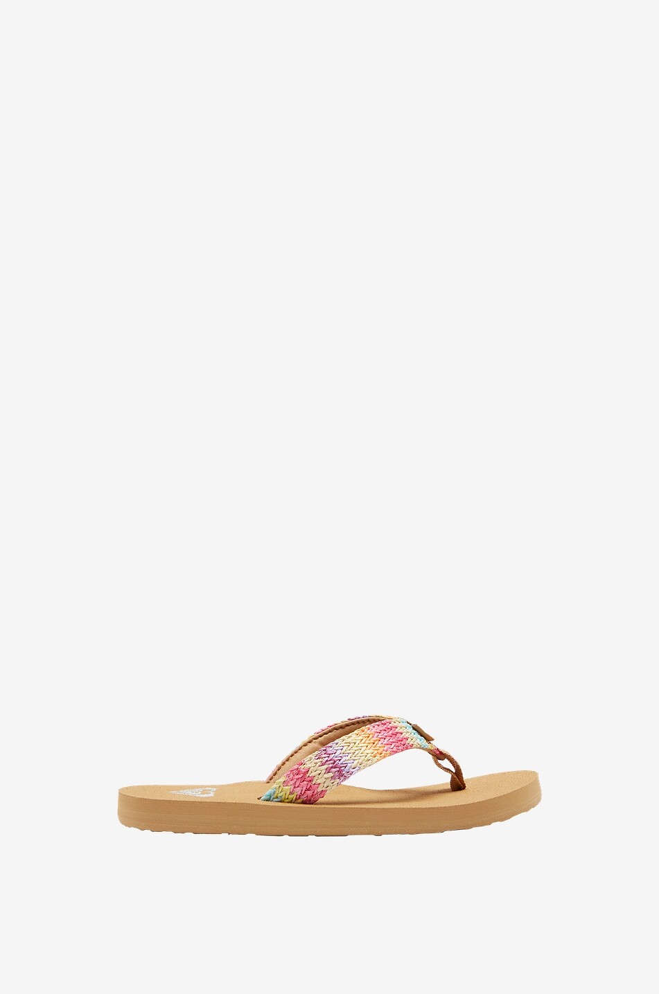 Porto Raffia girl's braided flip-flops