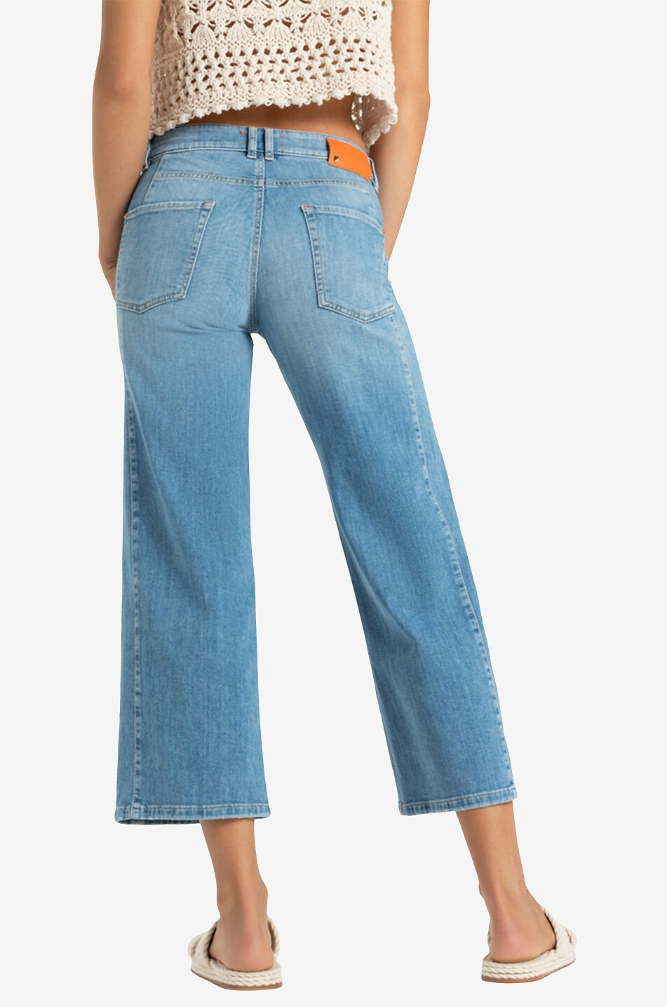 CAMBIO Christie cropped wide-leg jeans Women MEDIUM BLUE 4