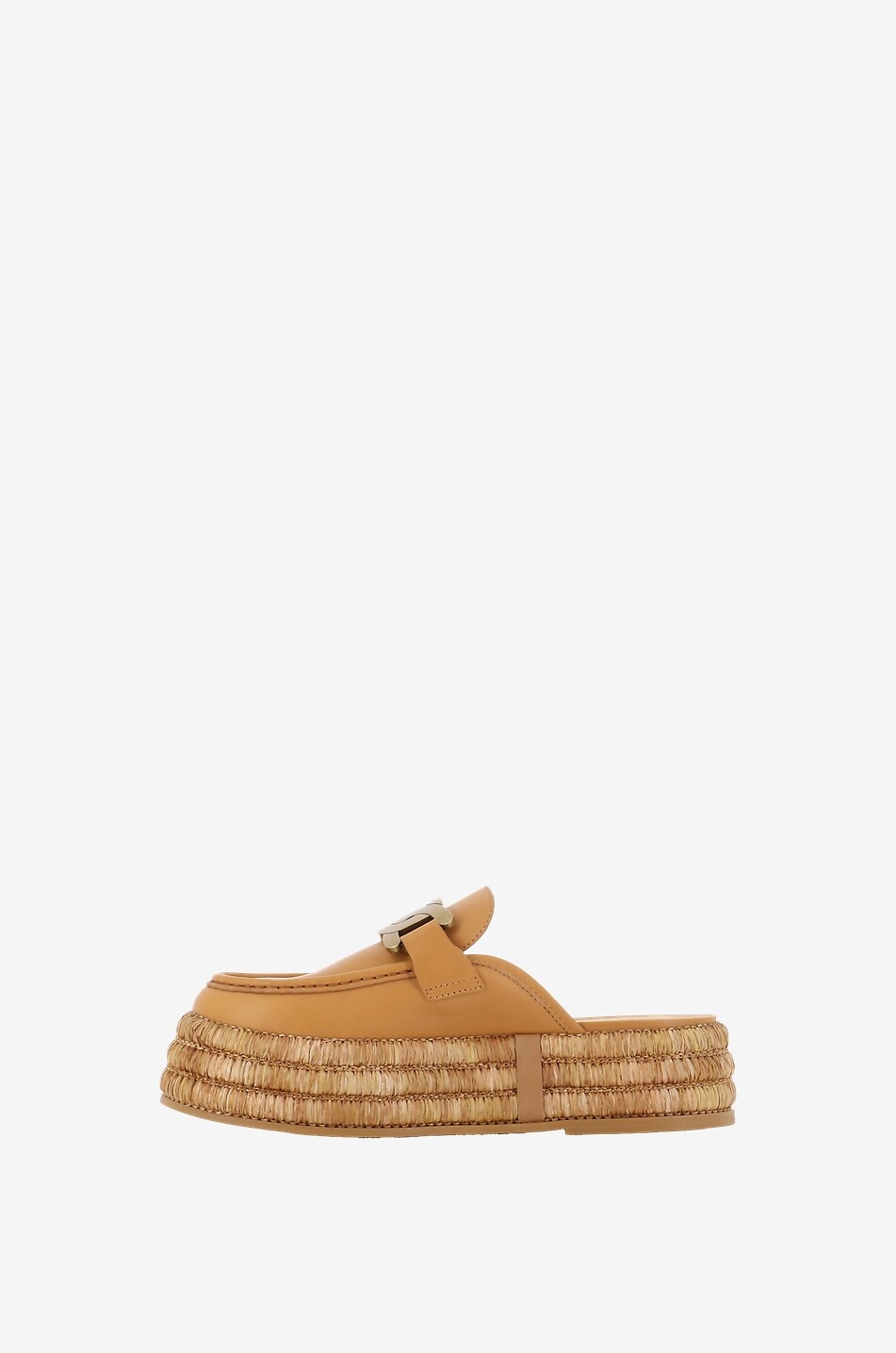 TOD'S Kate leather platform mules Women BEIGE 3