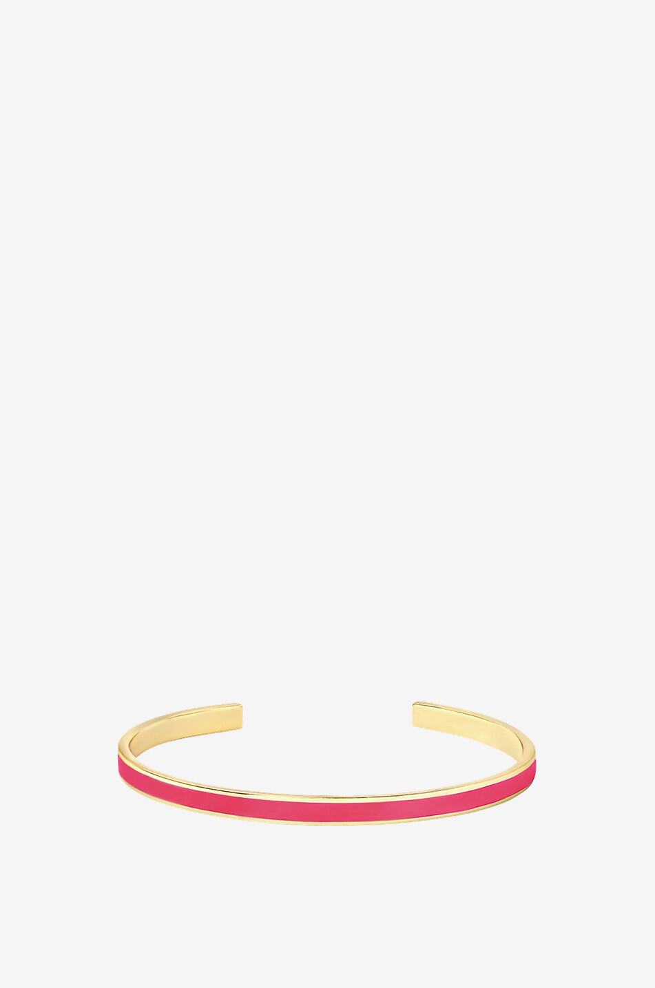 BANGLE UP Emaillierter goldener Armreif Bangle 0.44 Damen DUNKELROSA 1