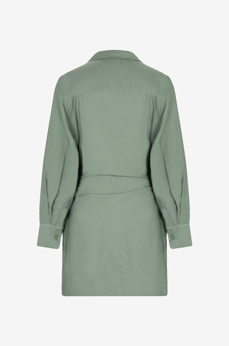 Mini robe chemise drapée Bahia