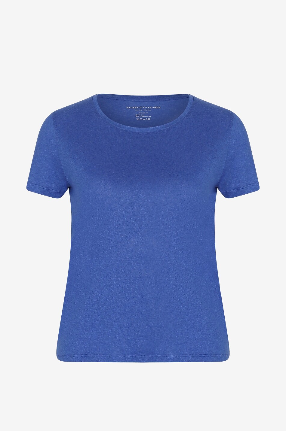 Linen short-sleeved T-shirt