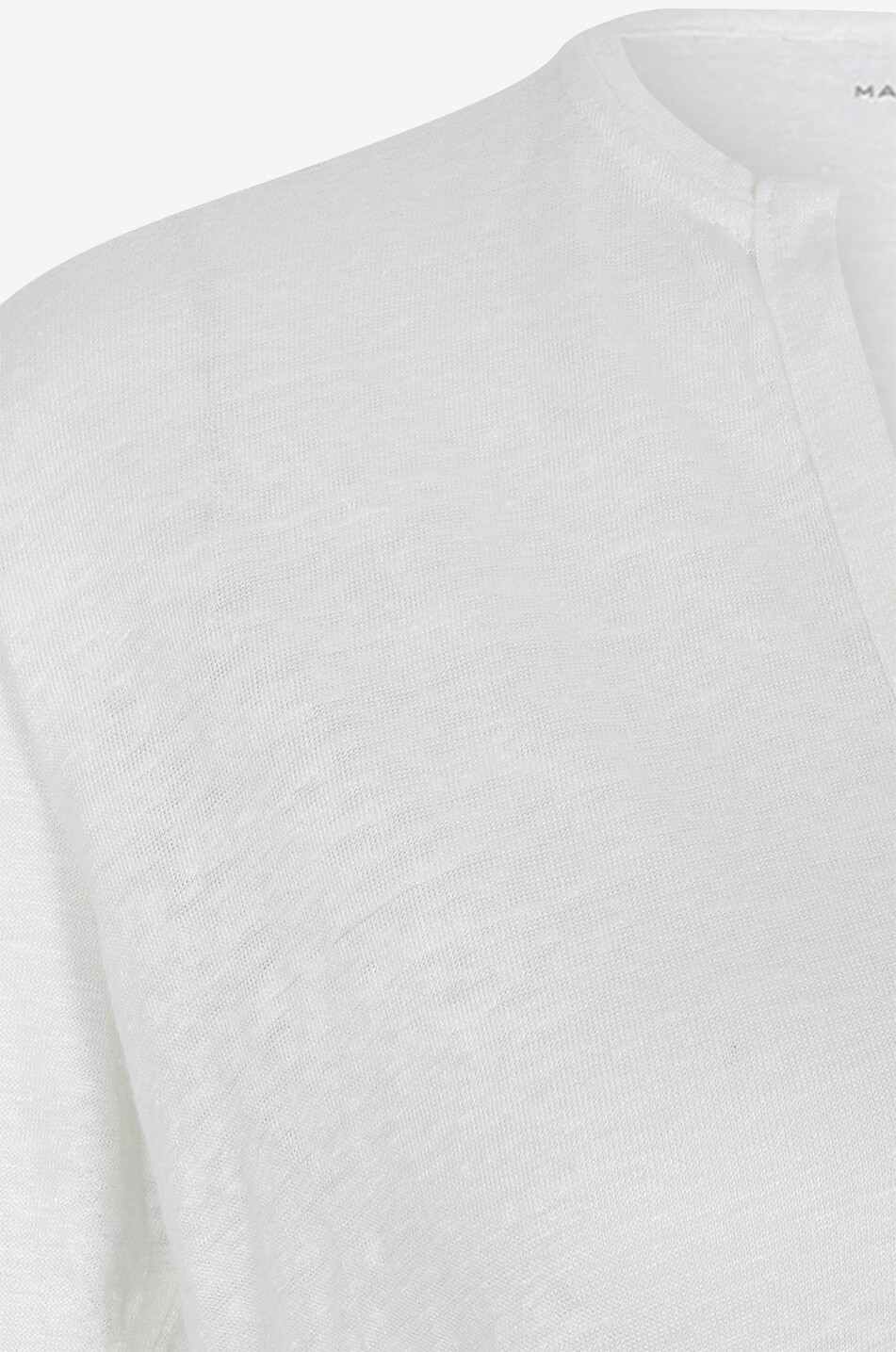 T-Shirt mit Dreiviertelärmeln aus Leinen