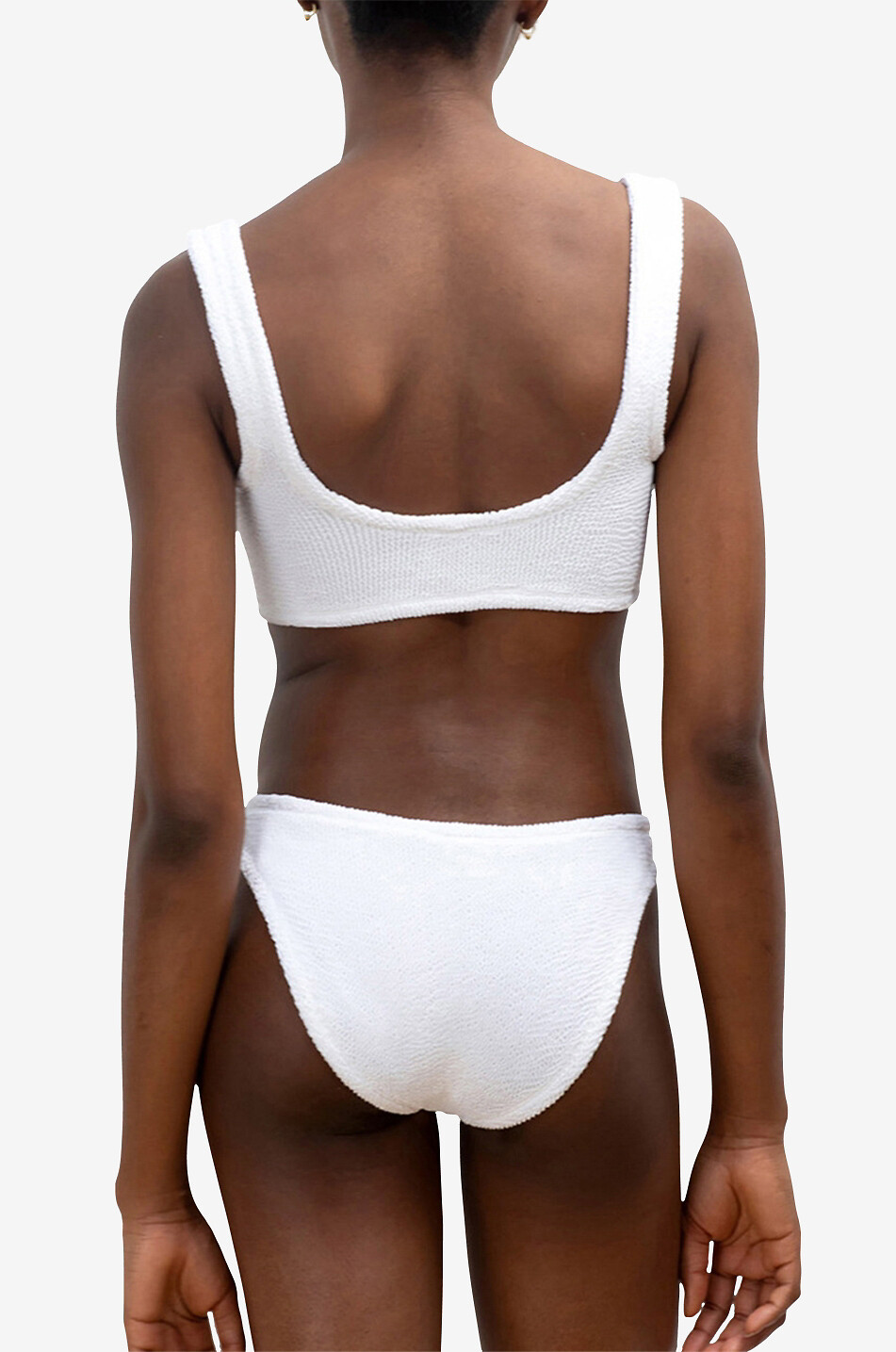HUNZA G Bikini aus Seersucker Xandra Damen WEISS 5