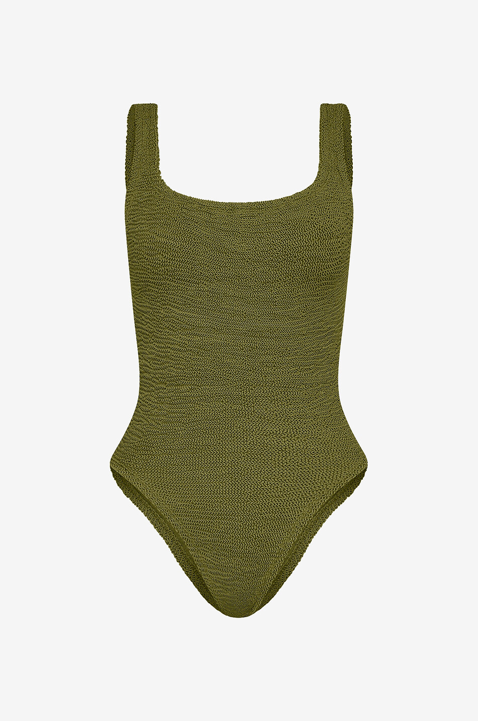 Maillot de bain une pièce en seersucker Square Neck Swim