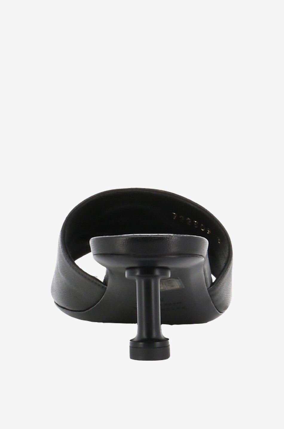 BALENCIAGA Mules en cuir nappa à petit talon Groupie 50 Femme NOIR 4