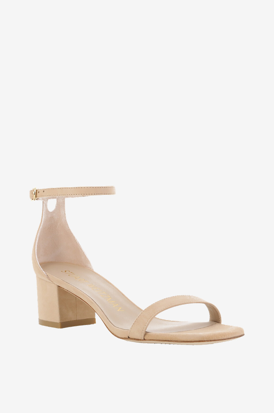 Sandales en daim à talon carré Simplecurve 50