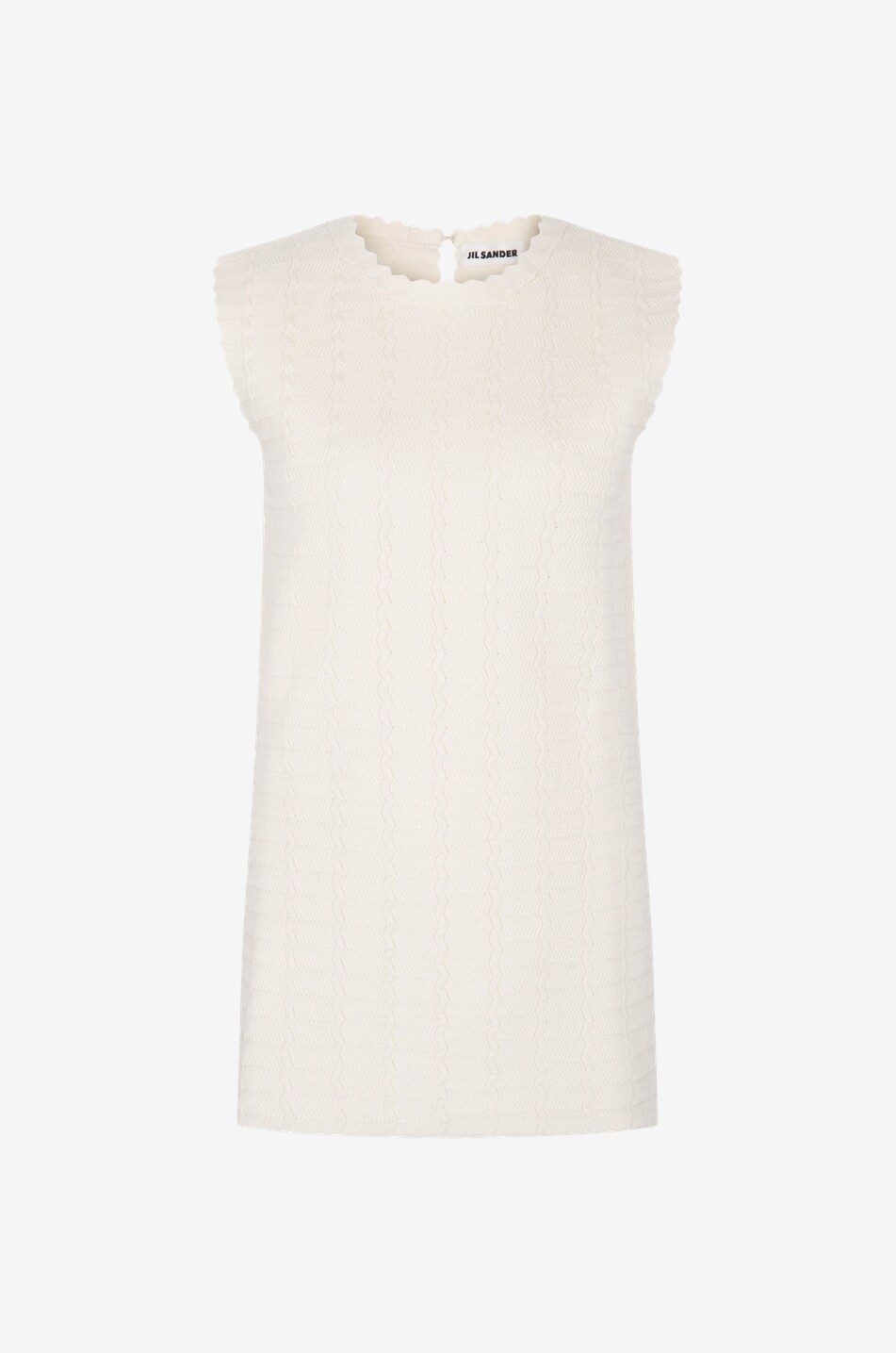 Top sans manches en maille chevrons