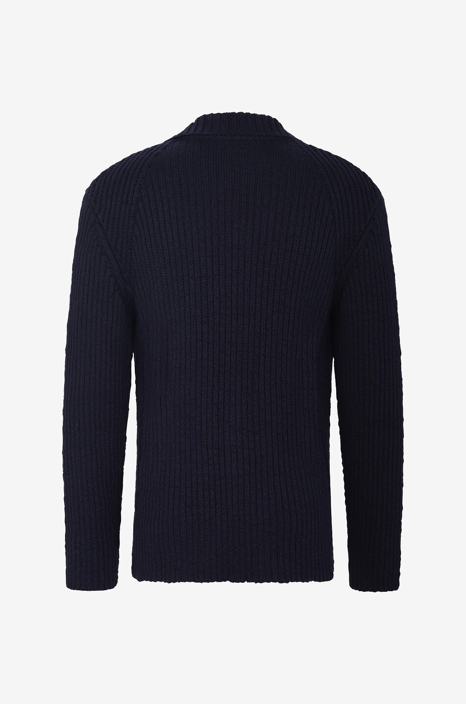 Rippstrick-Baumwoll-Cardigan im Blazer-Look