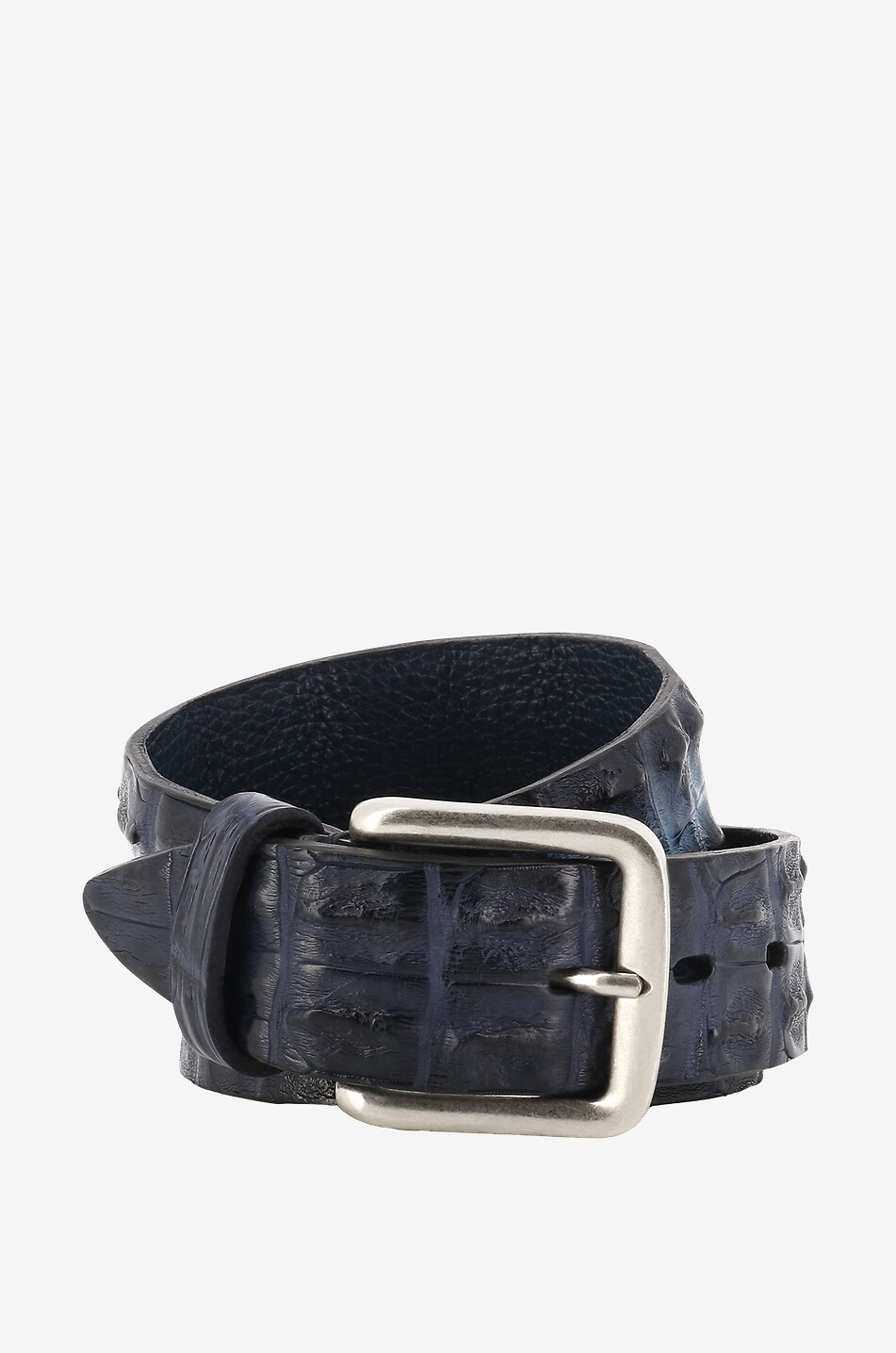 Madrid crocodile leather belt