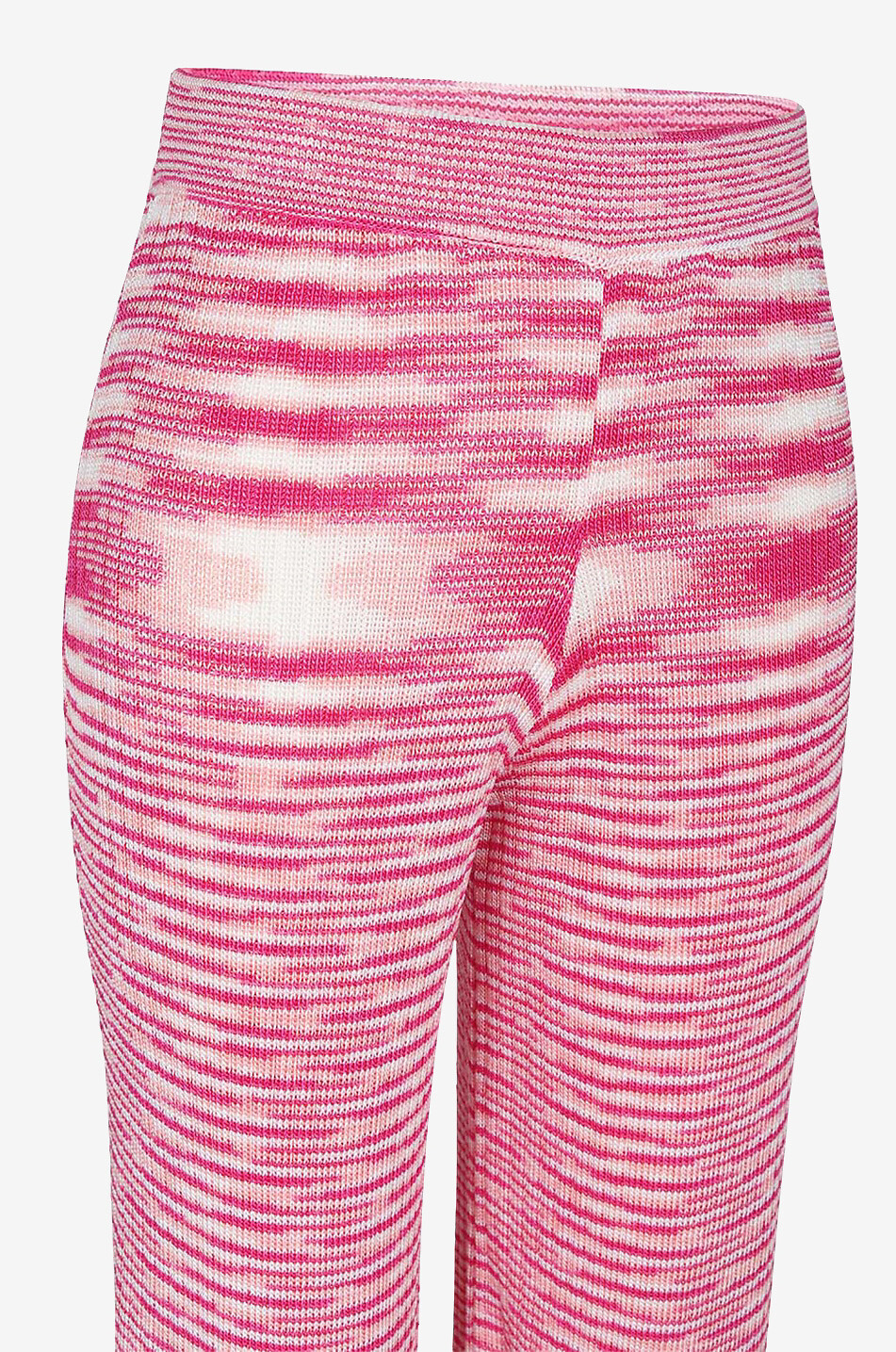 Weite Strick-Hose mit Streifen