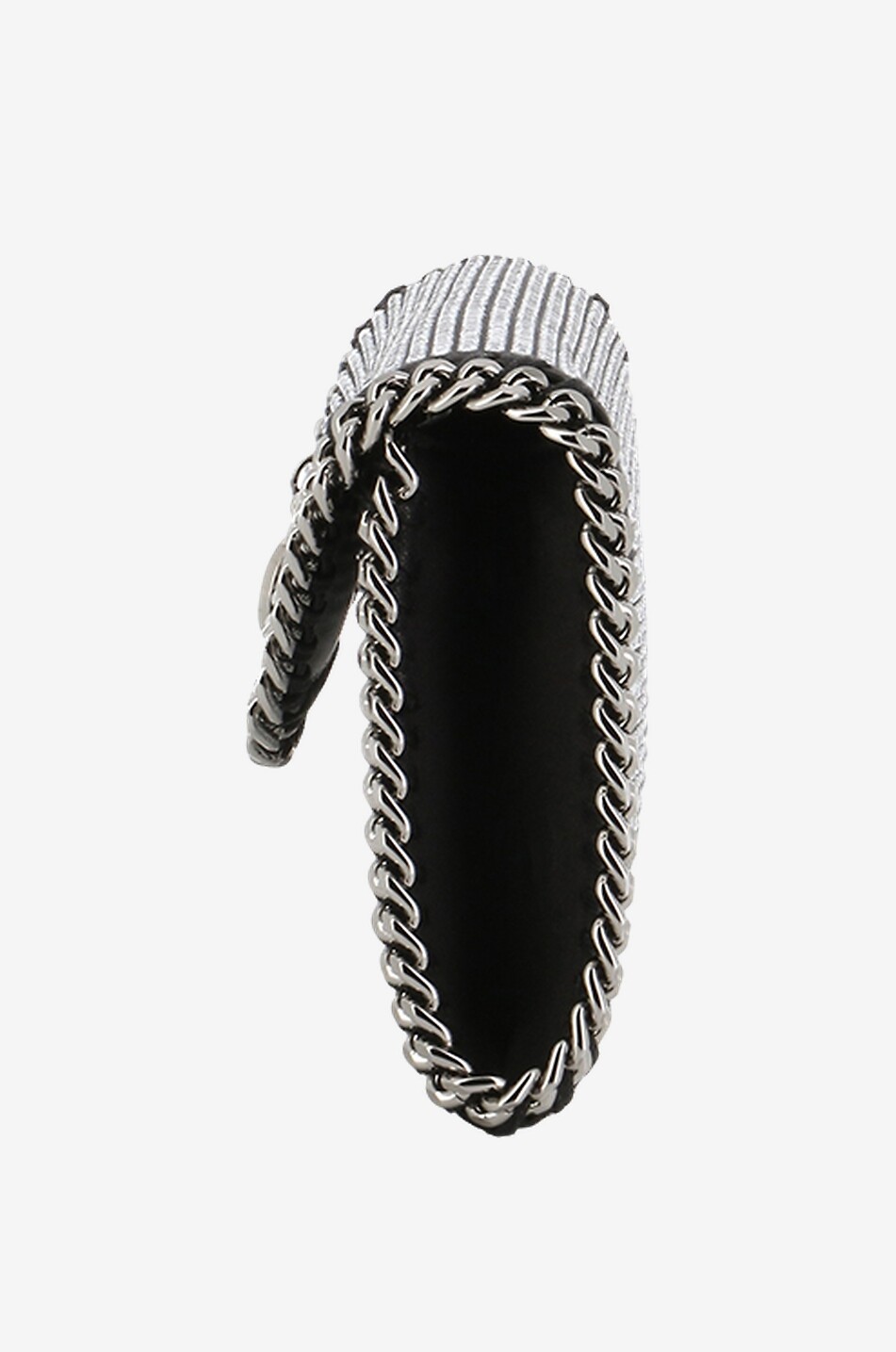 STELLA McCARTNEY Pochette en satin et cristaux Falabella Femme NOIR 4