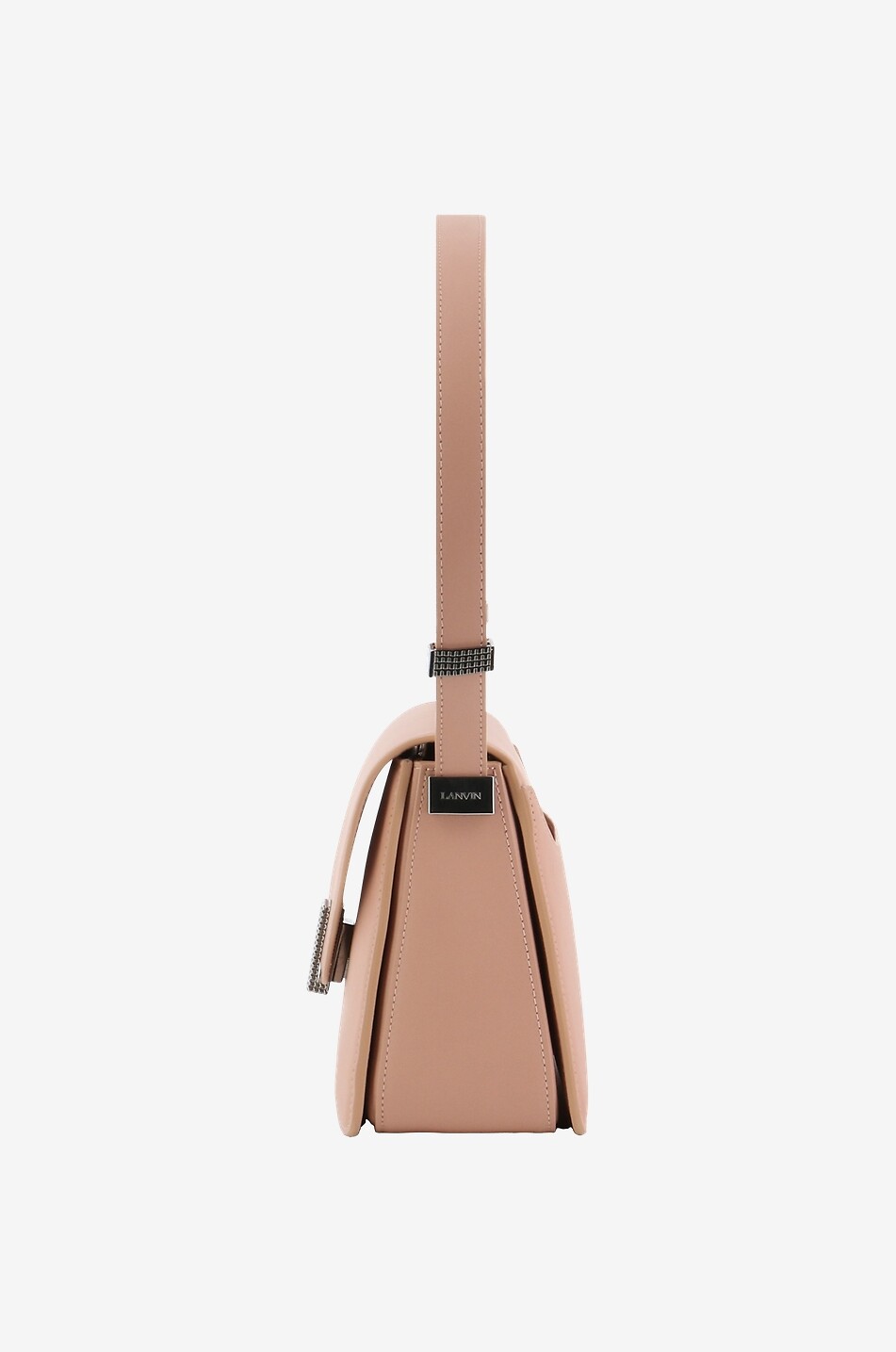 LANVIN Schultertasche aus Glattleder Concerto Small Damen HELLROSA 4