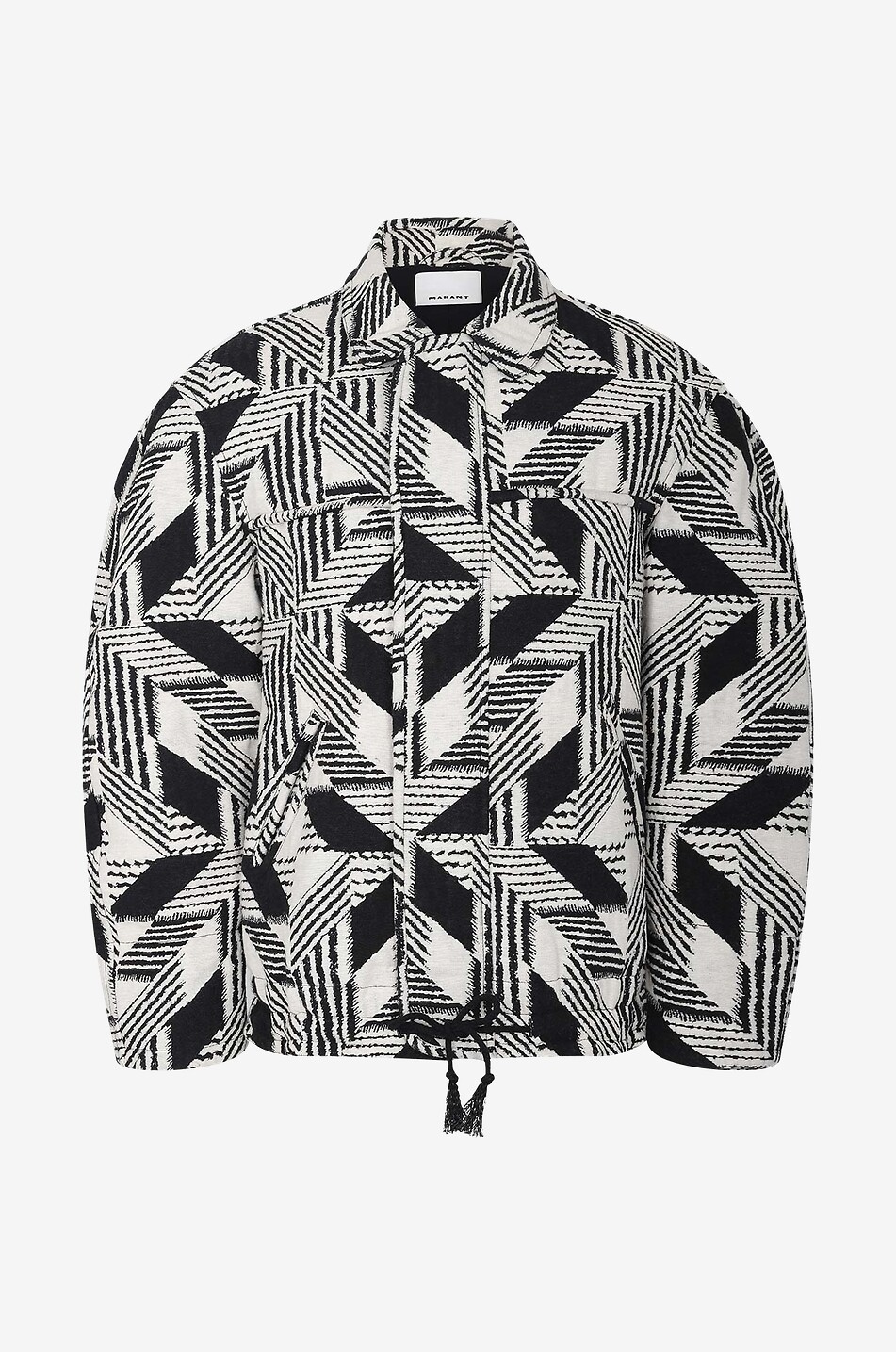 Leyis light-weight full-zip jacquard jacket