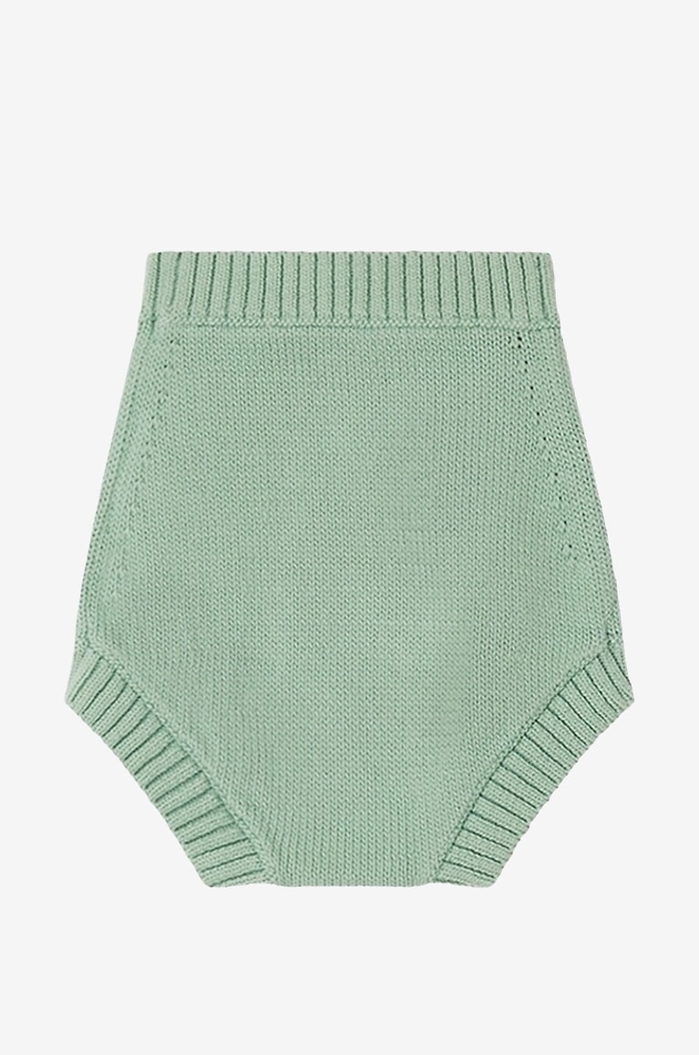 BONPOINT Capricioso cotton round neck baby cardigan Baby GREEN 3