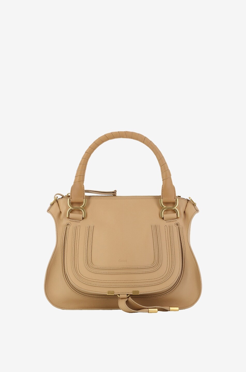Marcie Medium double carry grained leather bag