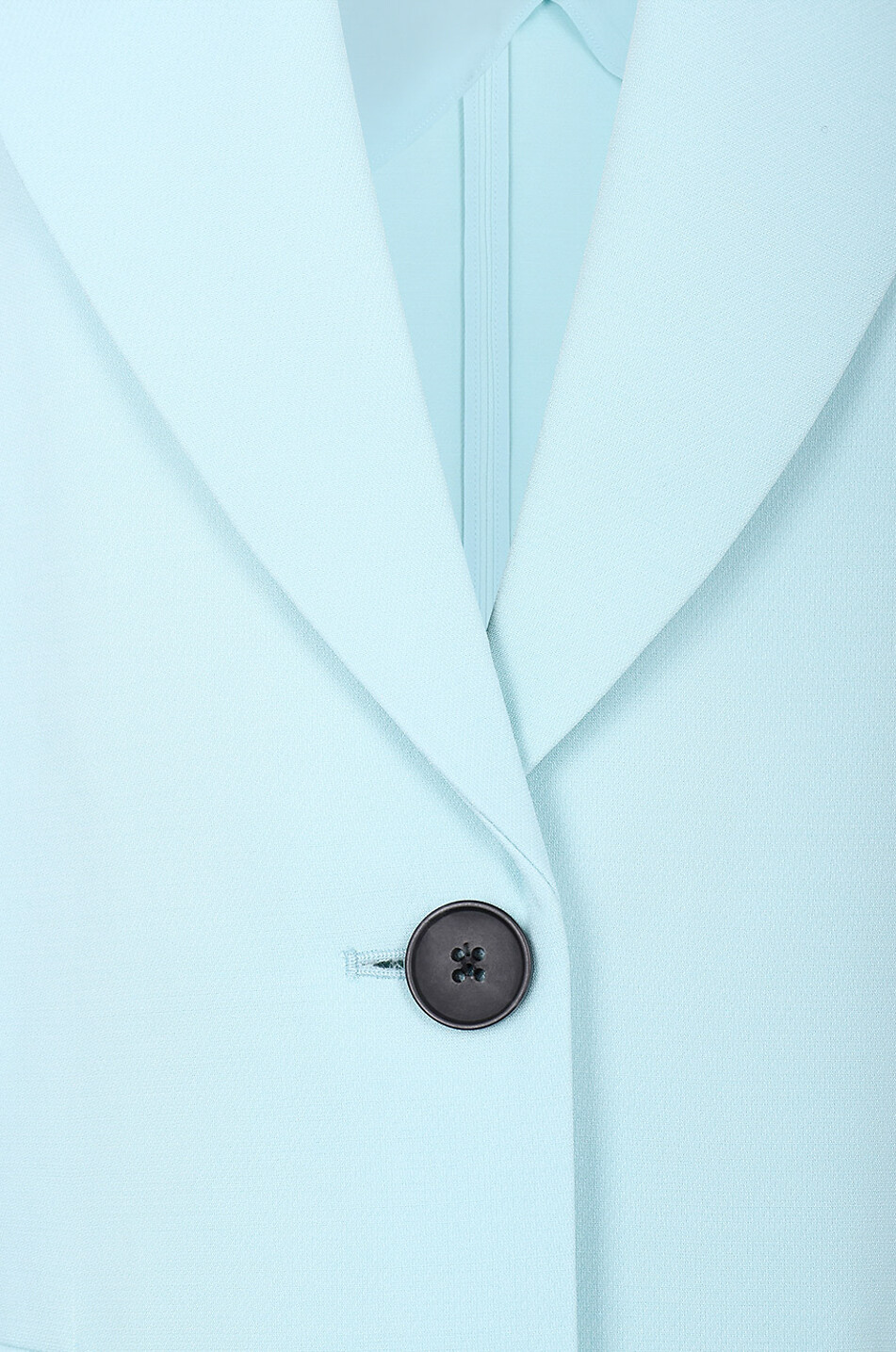 Einreihiger Blazer aus Wolle und Seide