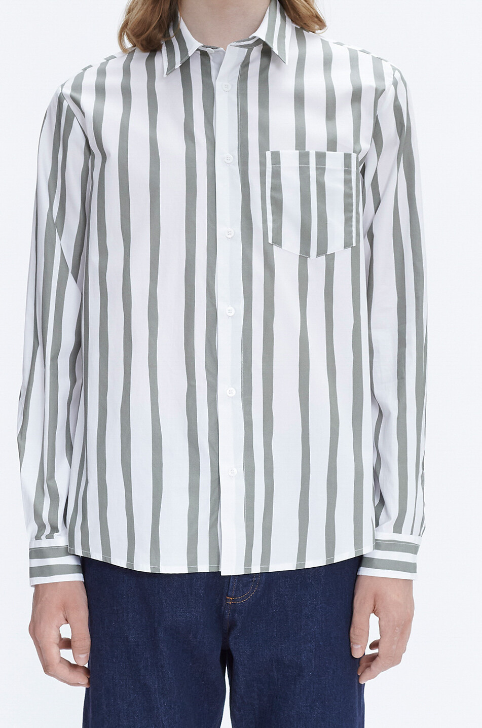 A.P.C. Breit gestreiftes Hemd Mathieu Herren BUNT 3