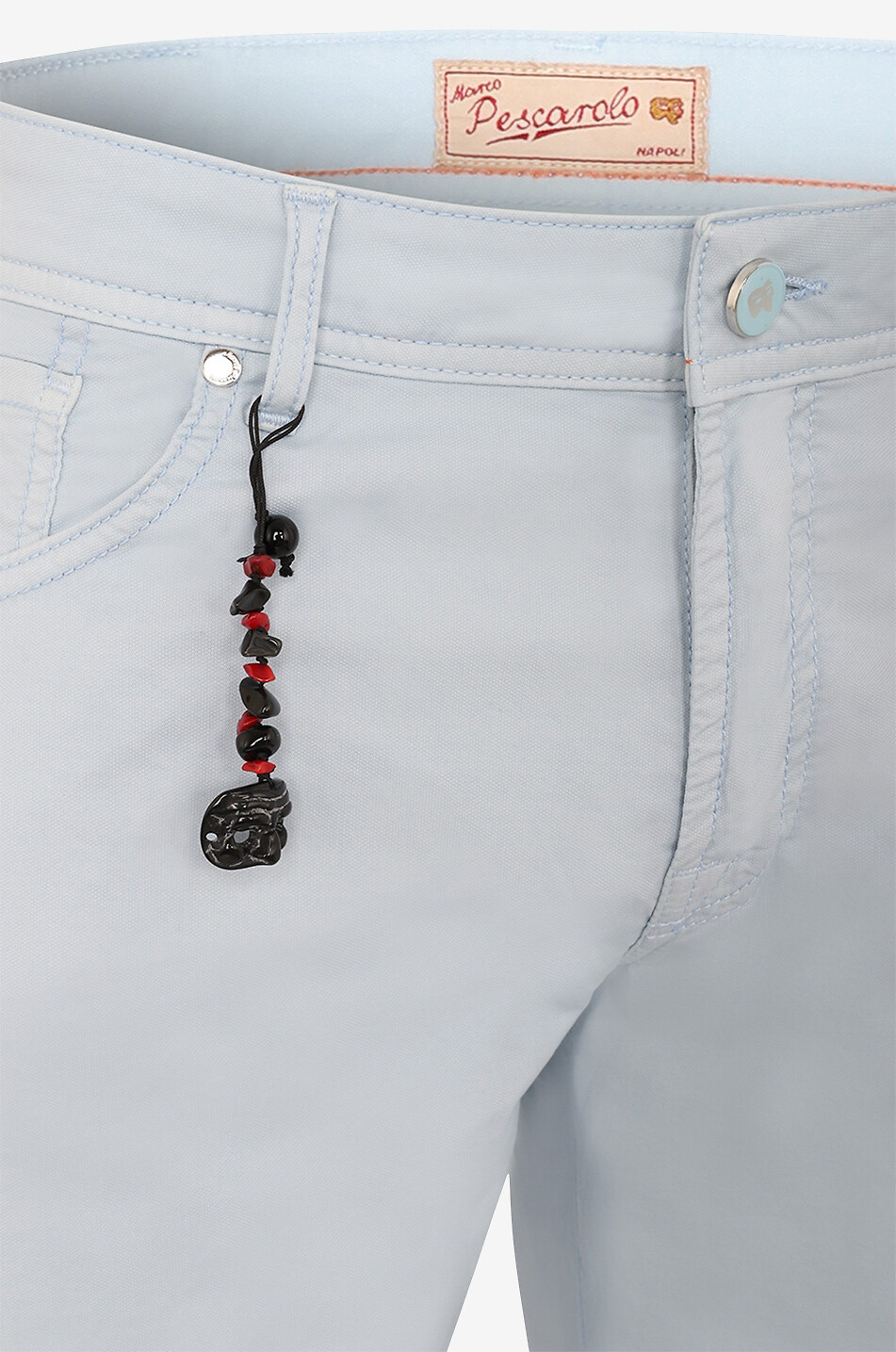 MARCO PESCAROLO Jean slim en coton et soie Nerano Homme BLEU CLAIR 3