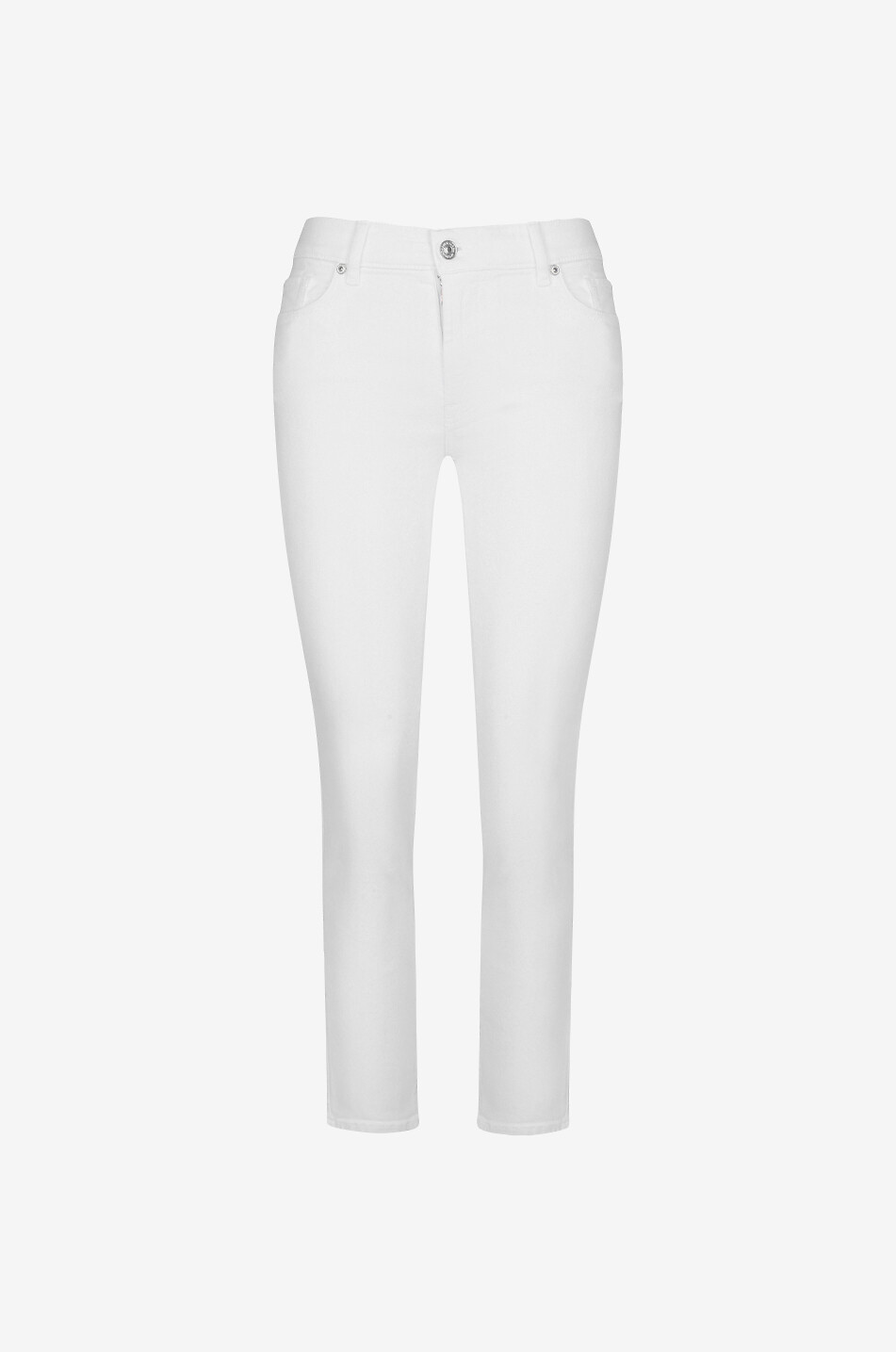 7 FOR ALL MANKIND Roxanne Ankle Luxe Vintage cotton slim-fit jeans Women WHITE 1