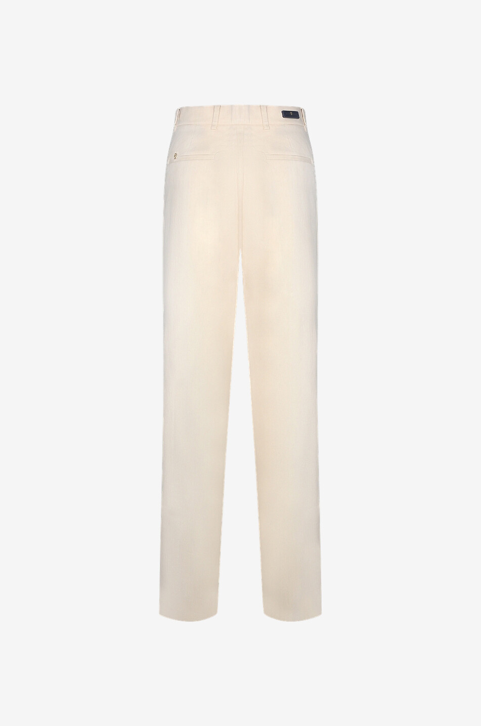 Anastasia linen and cotton straight-leg trousers