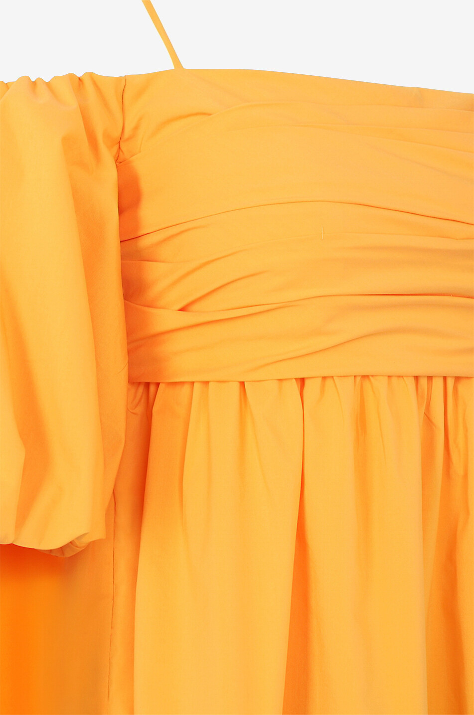 SIMKHAI Tala off-shoulder poplin top Women ORANGE 3