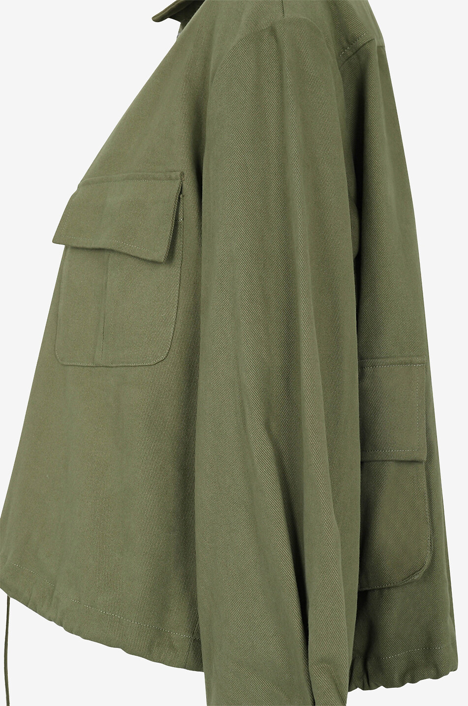 Veste utilitaire boxy en gabardine