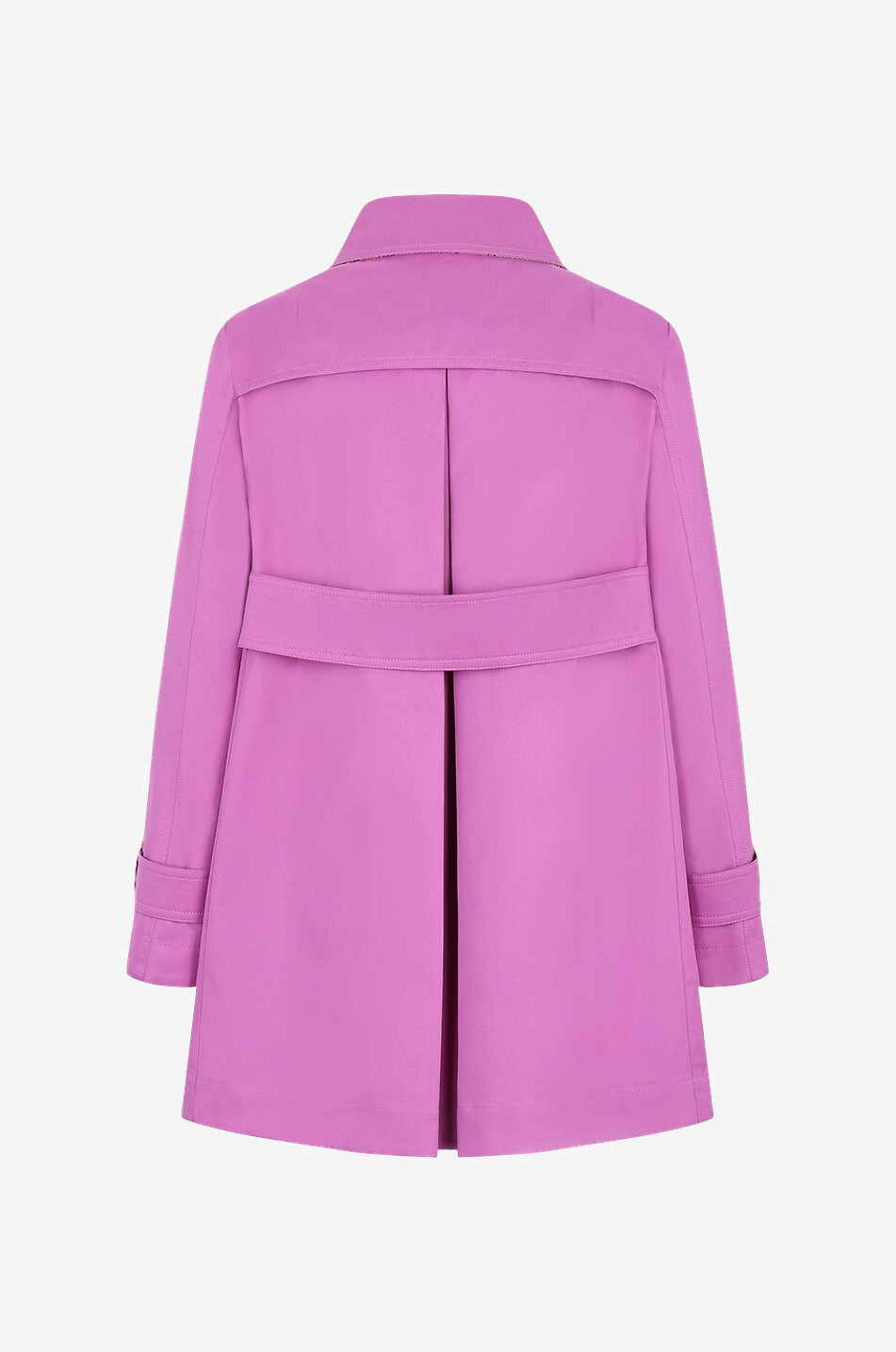 HERNO A-förmiger kurzer Trenchcoat aus wasserabweisendem Twill Delon Damen MITTELROSA 2