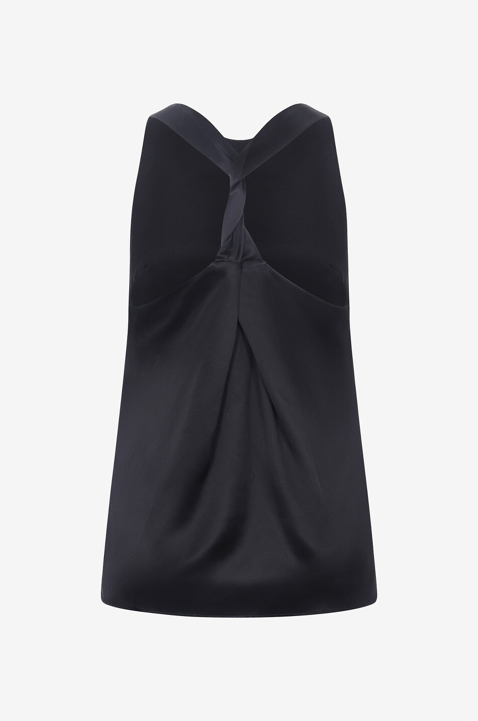Top sans manches en soie Estor