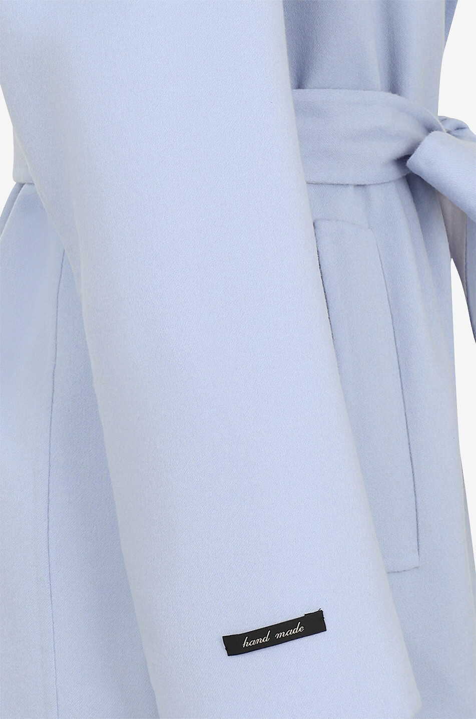 MANZONI 24 Wool three-quarter-length coat Women LIGHT BLUE 3