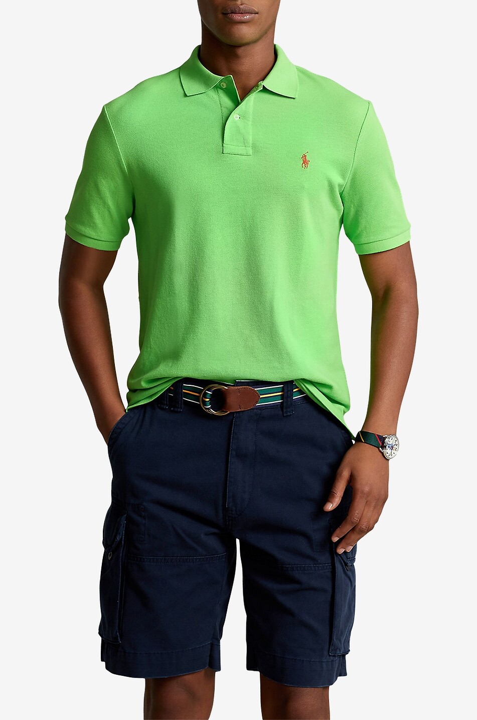 POLO RALPH LAUREN Polo à manches courtes en coton piqué logo Pony Homme VERT 2