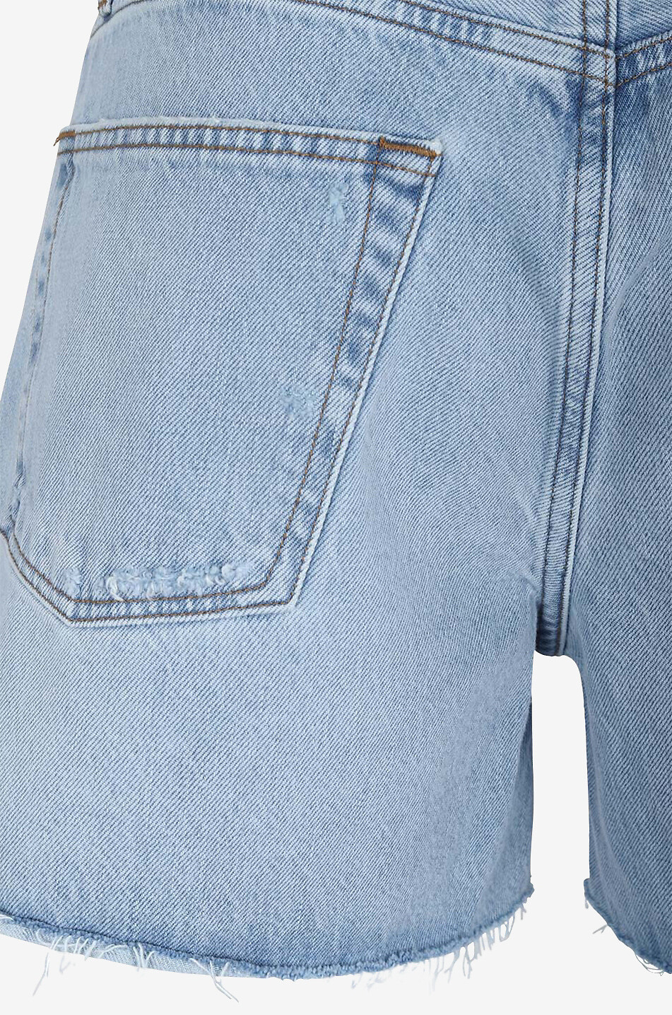 Short en denim vieilli Le Super High Rossum Destruct