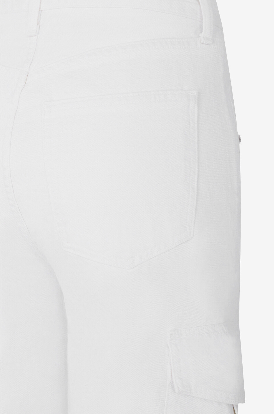 AGOLDE Minka organic cotton straight leg cargo jeans Women WHITE 3